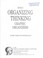 Cover of: Organizing thinking