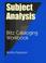 Cover of: Subject analysis