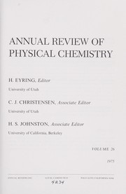 Cover of: Physical Chemistry by Annual Review