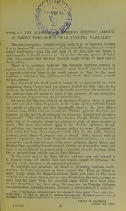 Cover of: Observations relating to the transmission of sleeping sickness in Uganda, the distribution and bionomics of Glossina palpalis, and to clearing measures