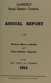 Cover of: [Report 1954]