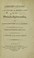 Cover of: Observations on the nature and method of cure of the phthisis pulmonalis; or, consumption of the lungs