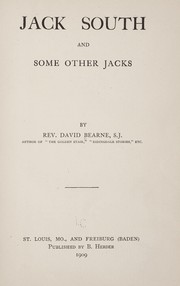 Cover of: Jack South, and some other Jacks