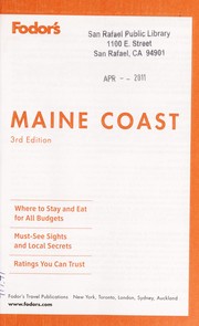 Cover of: Fodor's Maine coast
