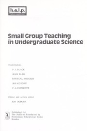 Cover of: Small group teaching in undergraduate science