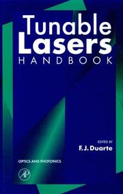 Cover of: Tunable lasers handbook