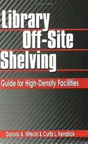 Cover of: Library off-site shelving: guide for high-density facilities