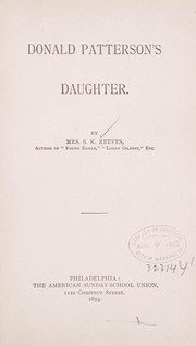 Cover of: Donald Patterson's daughter