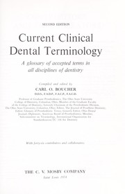 Cover of: Current clinical dental terminology by Carl O. Boucher