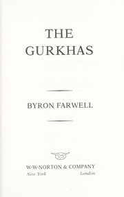 Cover of: The Gurkhas by Byron Farwell