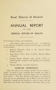 [Report 1937] by Alnwick (England). Rural District Council