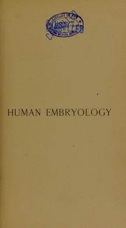 Cover of: Human embryology