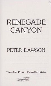 Cover of: Renegade Canyon