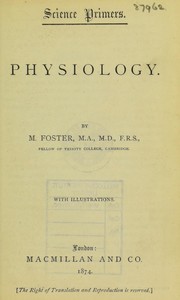 Cover of: Physiology by Foster, M. Sir