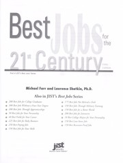 Cover of: Best jobs for the 21st century