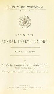 [Report 1896] by Wigtown (Scotland). County Council