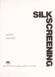Cover of: Silkscreening