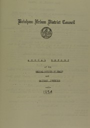 [Report 1954] by Brixham (England). Urban District Council