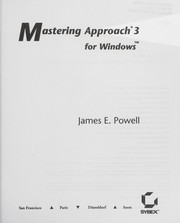 Mastering Approach 3 for Windows by James E. Powell