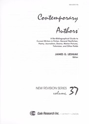 Cover of: Contemporary Authors New Revision (New Revision Series)