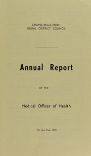 Cover of: [Report 1959] | Chapel-en-le-Frith (Derbyshire, England). Rural District Council