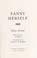 Cover of: Fanny Herself