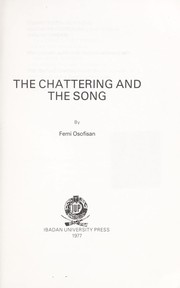 Cover of: The chattering and the song