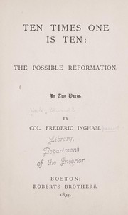 Cover of: Ten times one is ten: the possible reformation