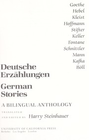 Cover of: Deutsche Erzählungen = German stories : a bilingual anthology