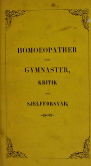 Cover of: Homoeopathiens hufvudl©Þror by Gustaf Vilhelm Johan von Düben