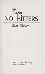 Cover of: The great no-hitters