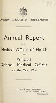 Cover of: [Report 1954]