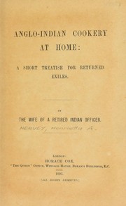 Cover of: Anglo-Indian cookery at home | Henrietta A. Hervey