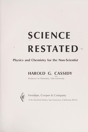 Science restated by Harold Gomes Cassidy
