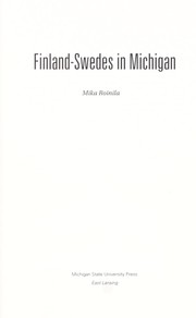 Cover of: Finland-Swedes in Michigan | Mika Roinila