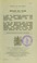 Cover of: I. List of certified schools for blind, deaf, defective, and epileptic children on 31st July, 1914. II. List of schools and classes for blind, deaf, defective, and epileptic students recognised under the regulations for technical schools,&c., for the year ending on 31st July, 1914