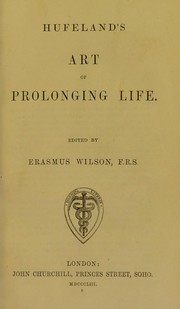 Cover of: Hufeland's Art of prolonging life
