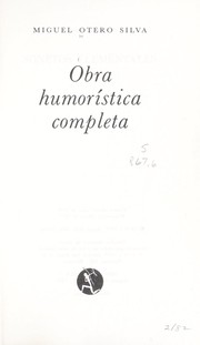 Cover of: Obra humorística completa