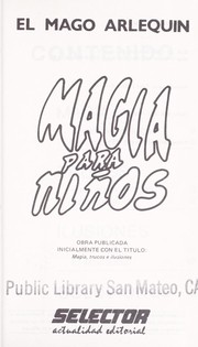 Cover of: Magia para niños