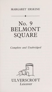 Cover of: No 9 Belmont Square by Margaret Erskine