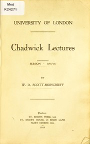 Cover of: [The engineering aspect of recent advances in connection with sewering] by W. D. Scott-Moncrieff, W. D. Scott-Moncrieff