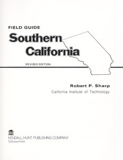 Cover of: Southern California, field guide