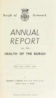 Cover of: [Report 1962]