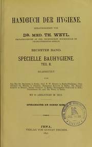 Cover of: Handbuch der hygiene. Herausgegebe...