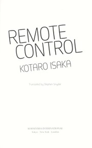 Cover of: Remote control