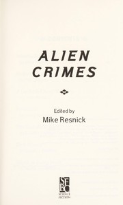 Cover of: Alien crimes by edited by Mike Resnick.