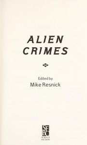 Cover of: Alien crimes