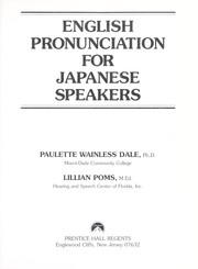 Cover of: English pronunciation for Japanese speakers