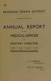Cover of: [Report 1937] | Bridgend (Wales). Urban District Council