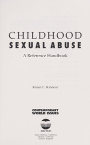 Cover of: Childhood sexual abuse : a reference handbook